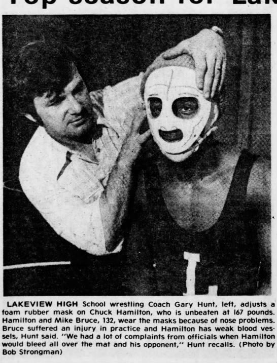 Former Lakeview wrestling coach Gary Hunt